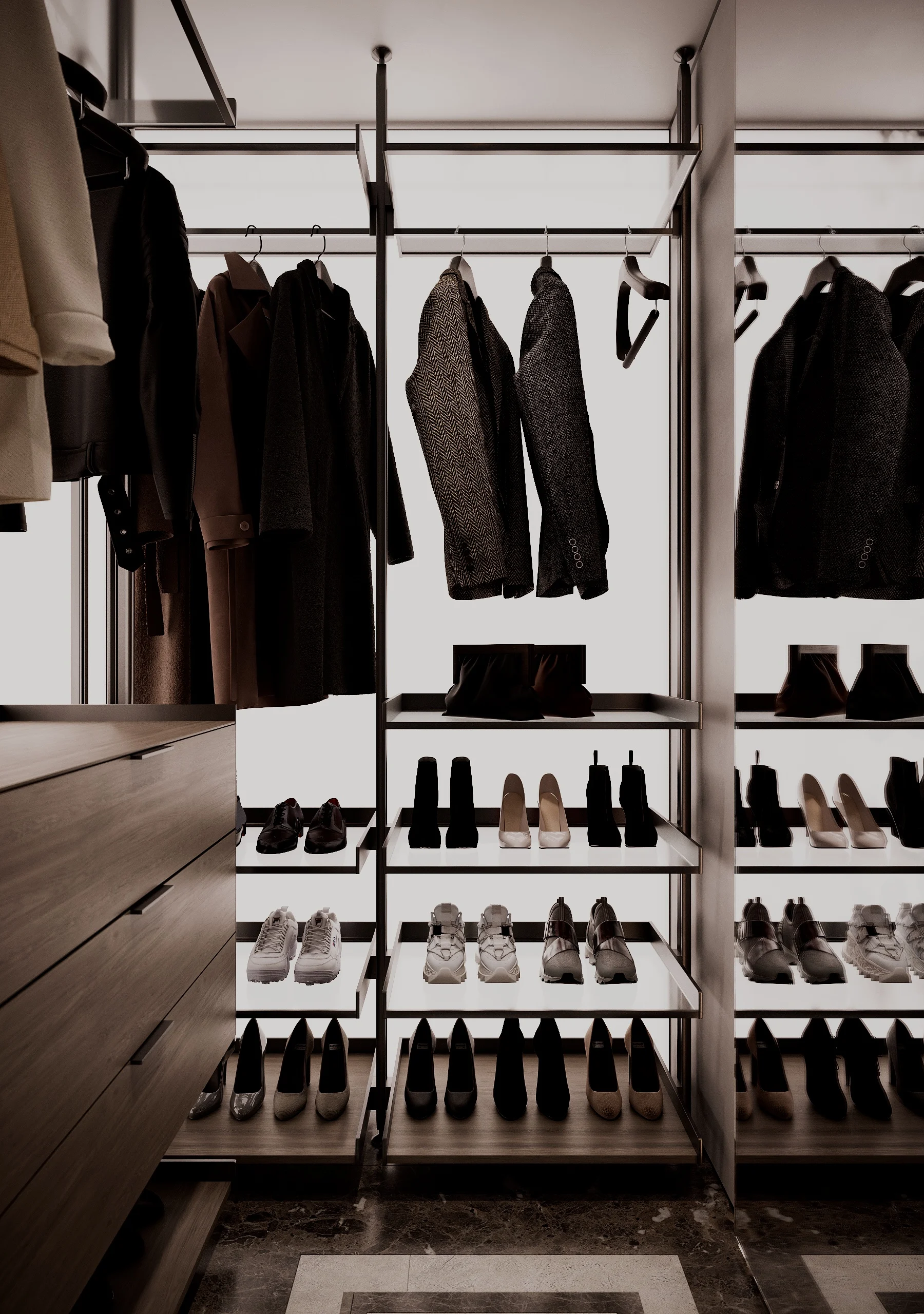 Wardrobe interior, view 25