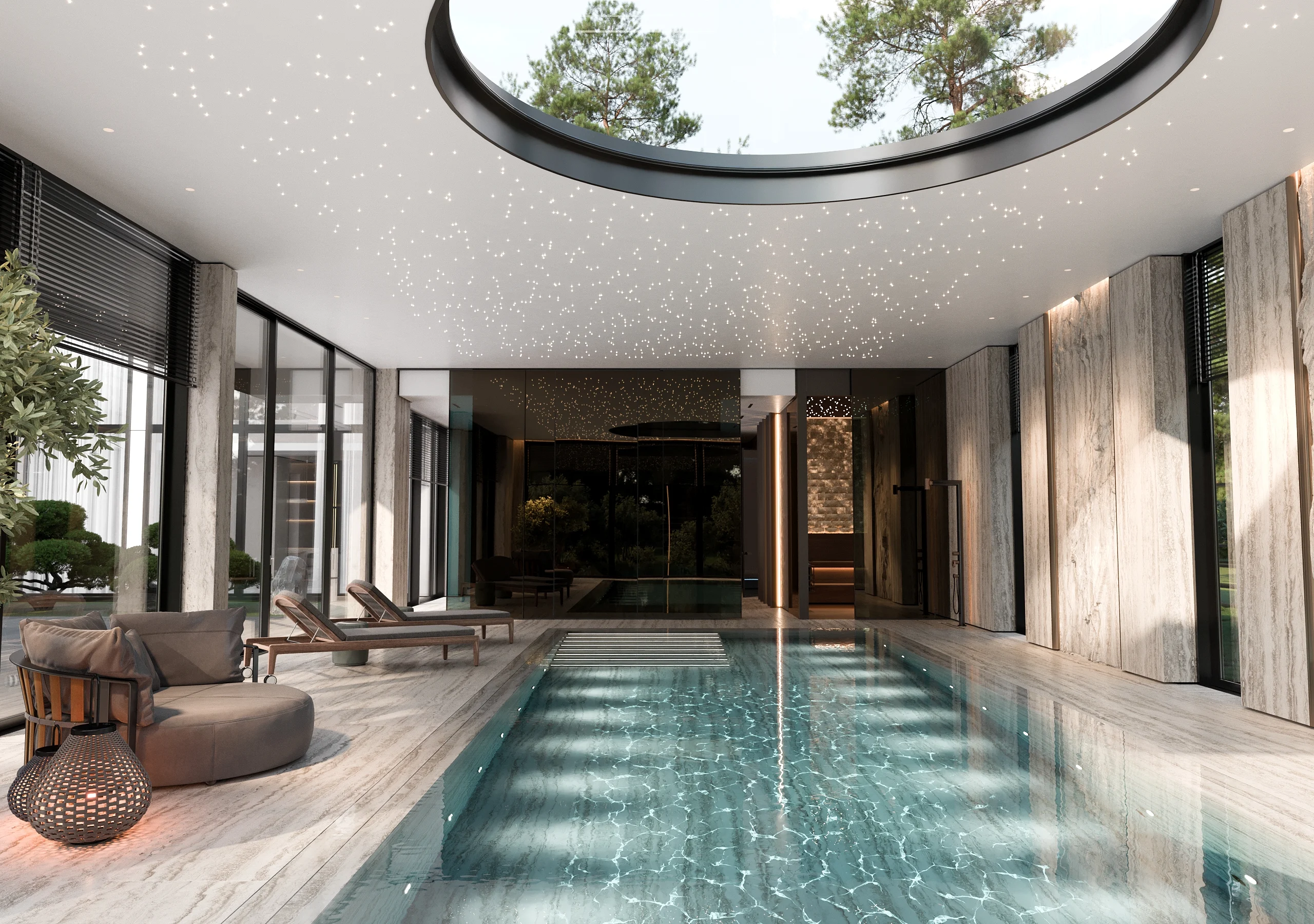 Interior visualization, view 55