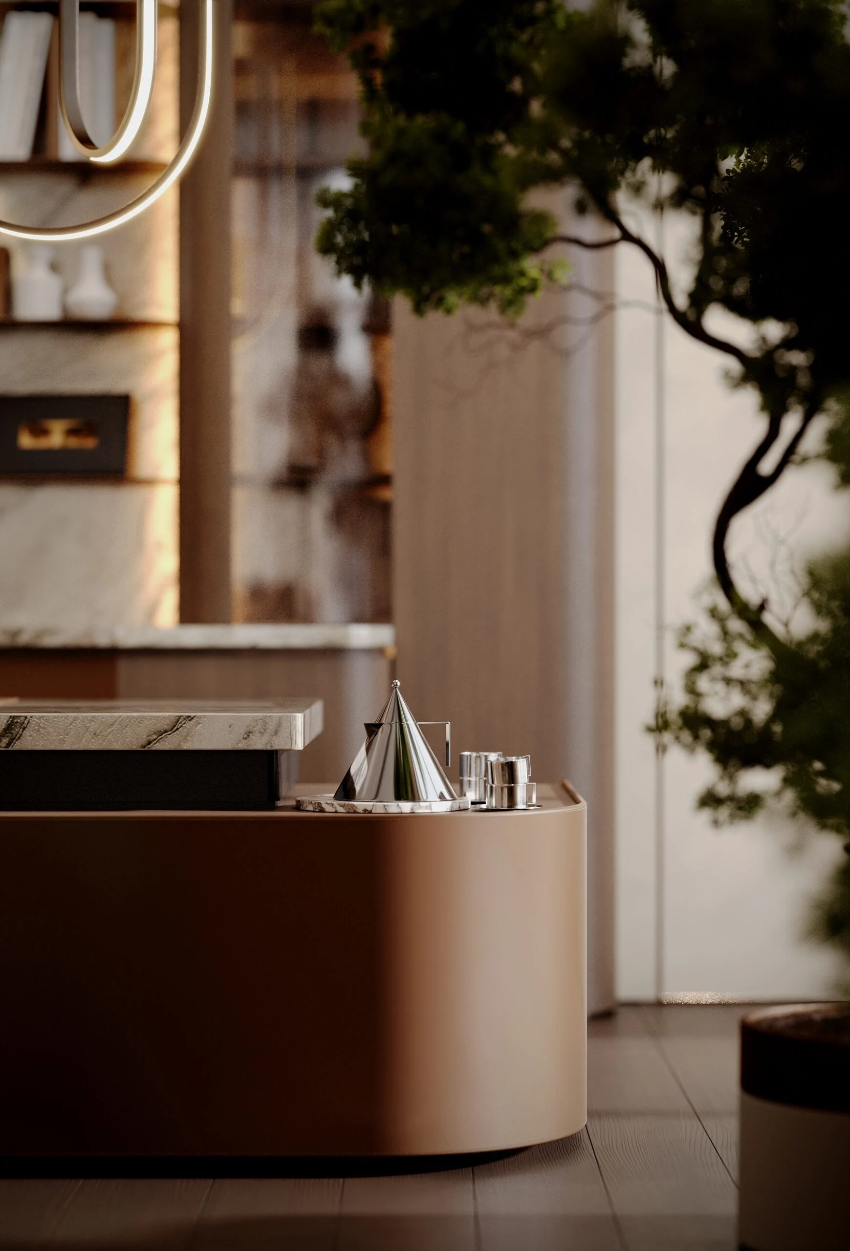 Interior visualization, view 64