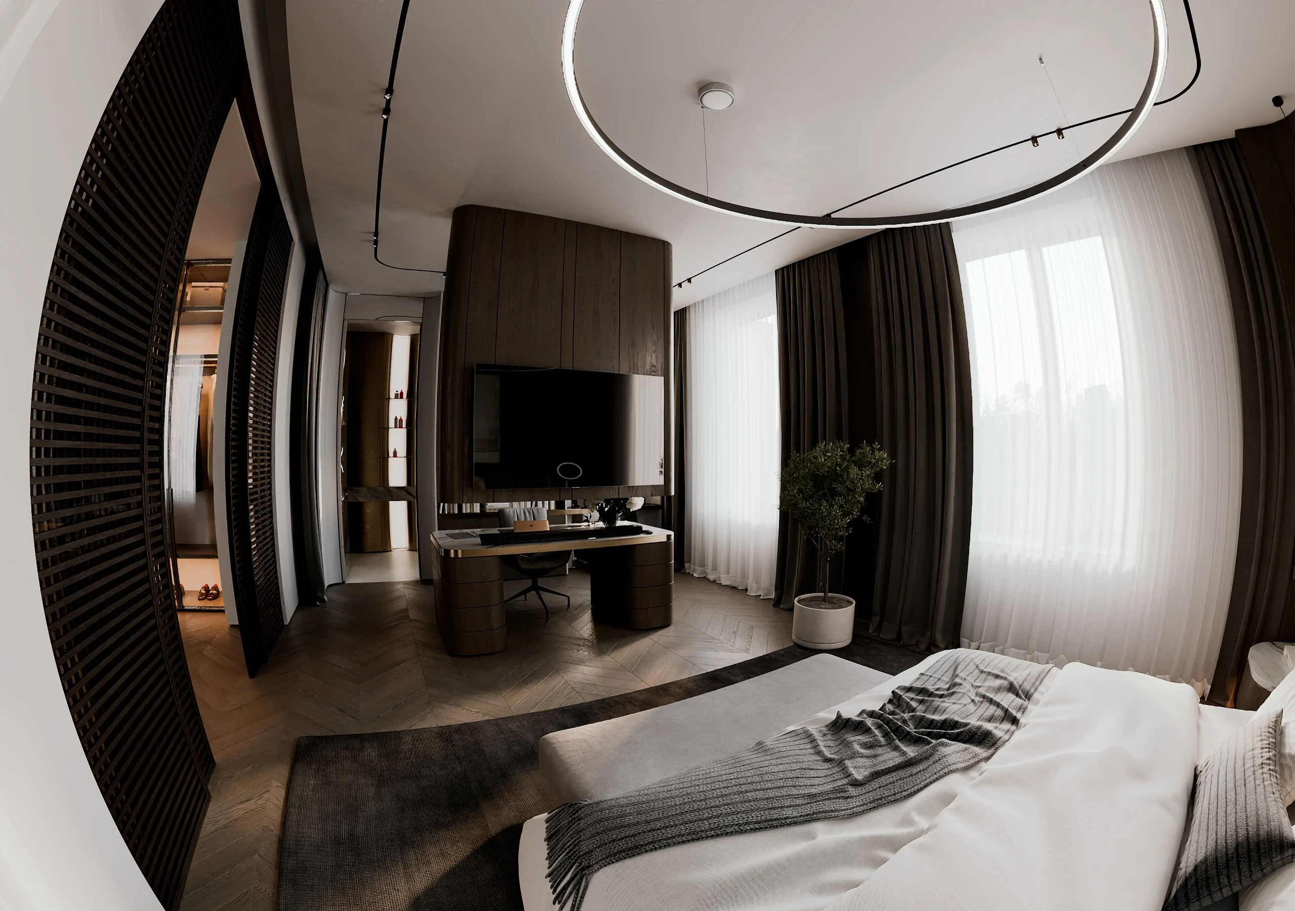 Interior visualization, view 87